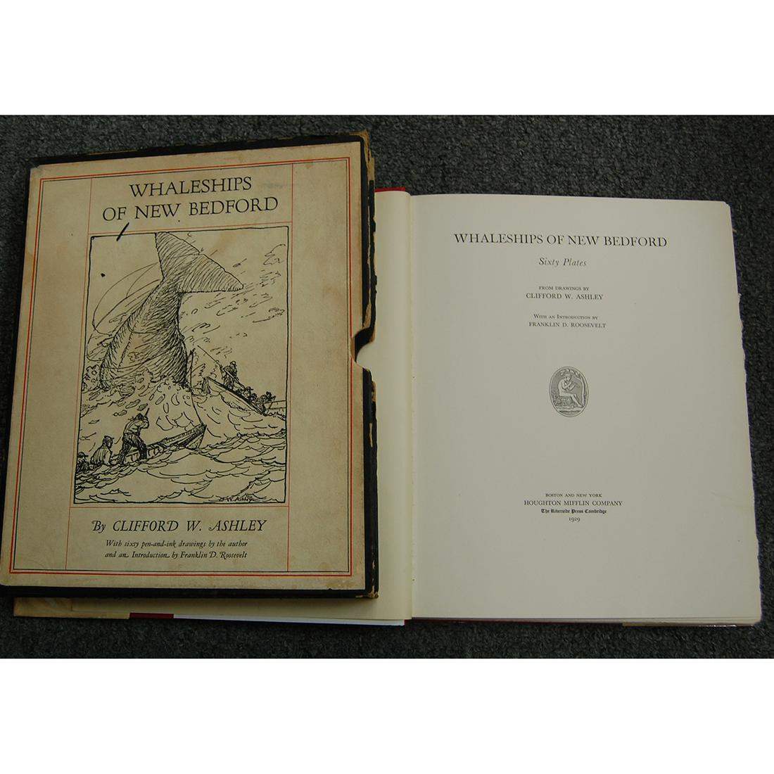 Whaleships of New Bedford: Sixty Plates from Drawings: Whaleships of New Bedford: Sixty Plates from Drawings by Clifford W. Ashley, 1929, First Edition, 1 of 1000 copies.
