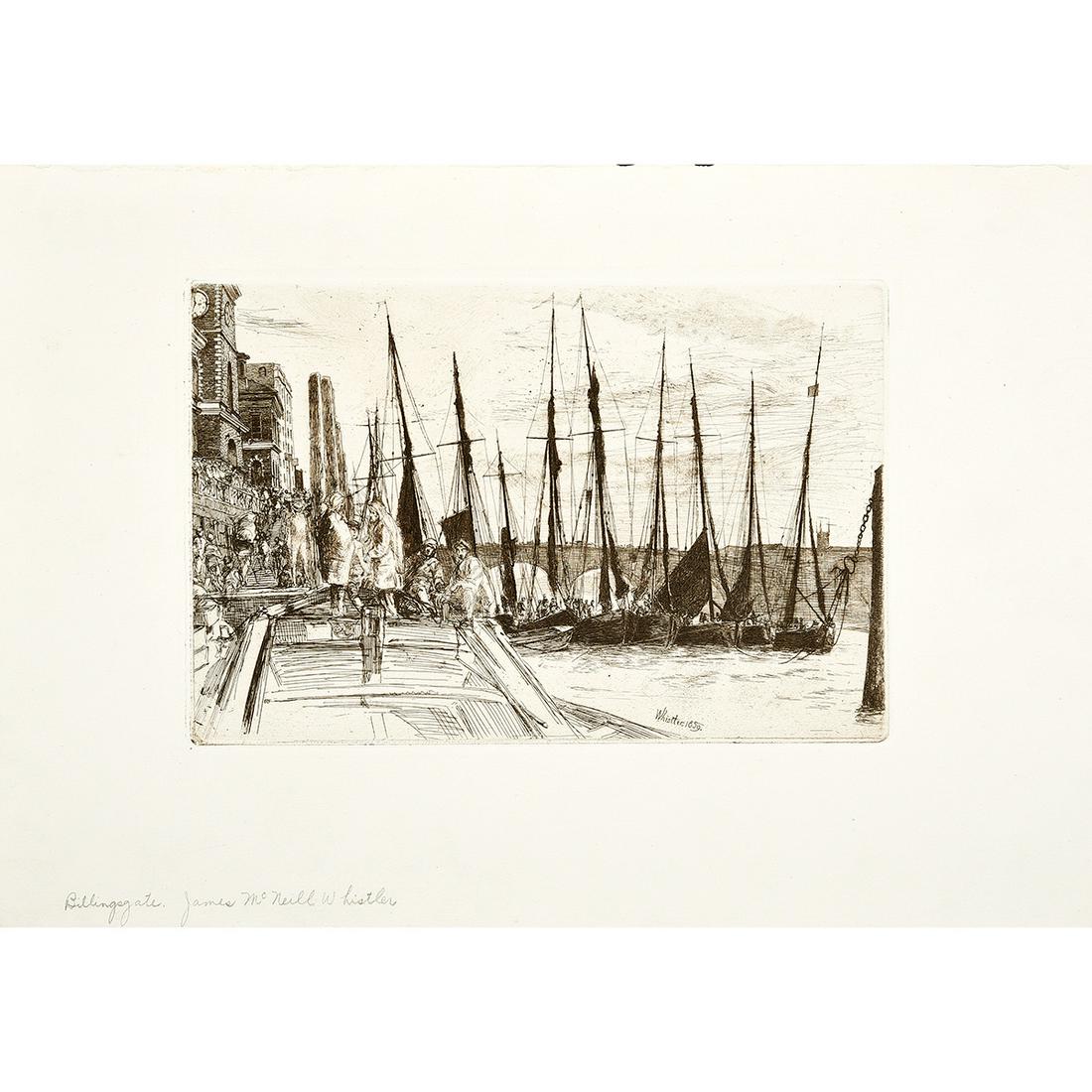 Whistler "Billingsgate" etching (1 of 1)