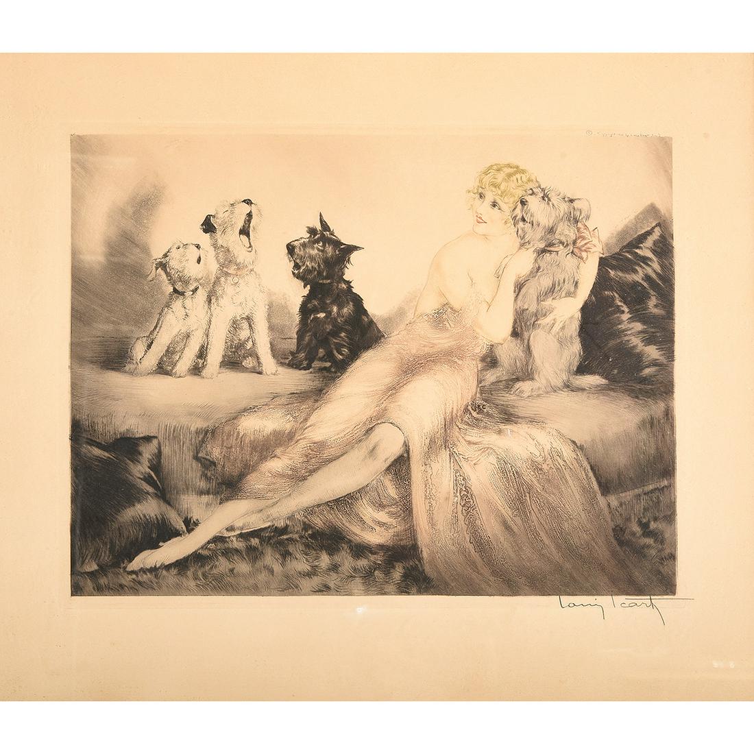 Louis Icart "Perfect Harmony" aquatint etching (1 of 1)