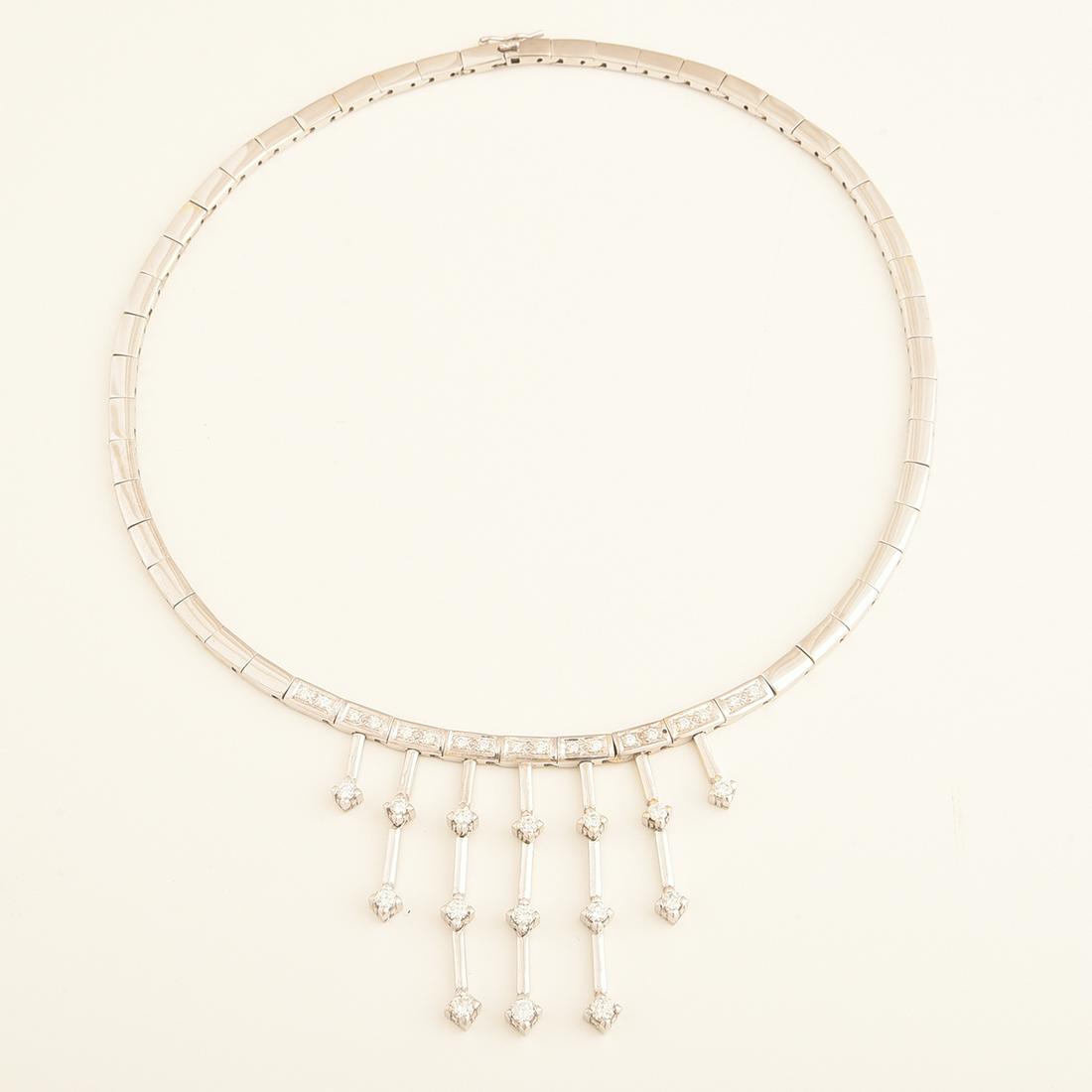 Diamond, 18k White Gold Necklace. (1 of 1)