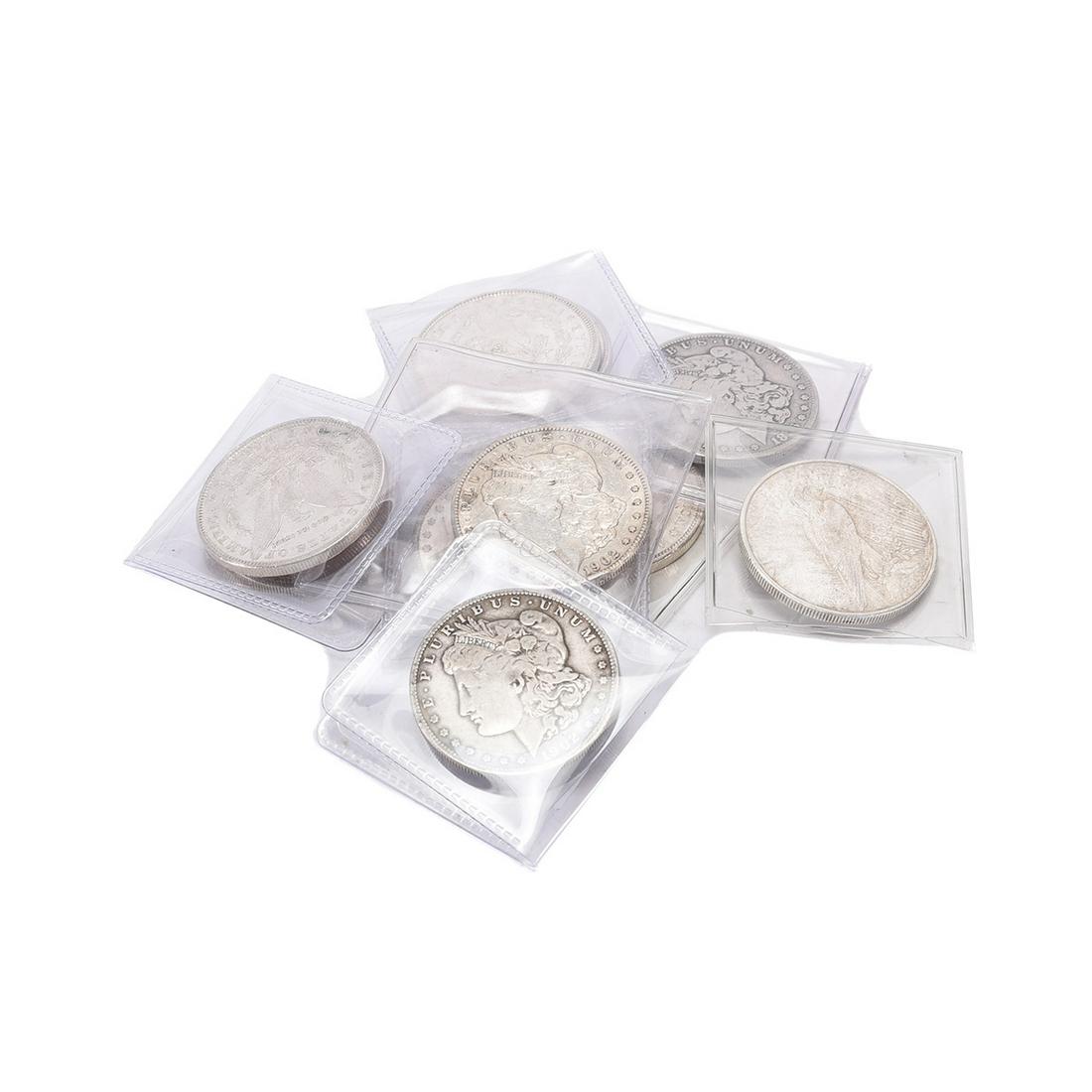 US Lot of Silver Dollars Morgan (10), 1883 (O), 1885, (1 of 1)