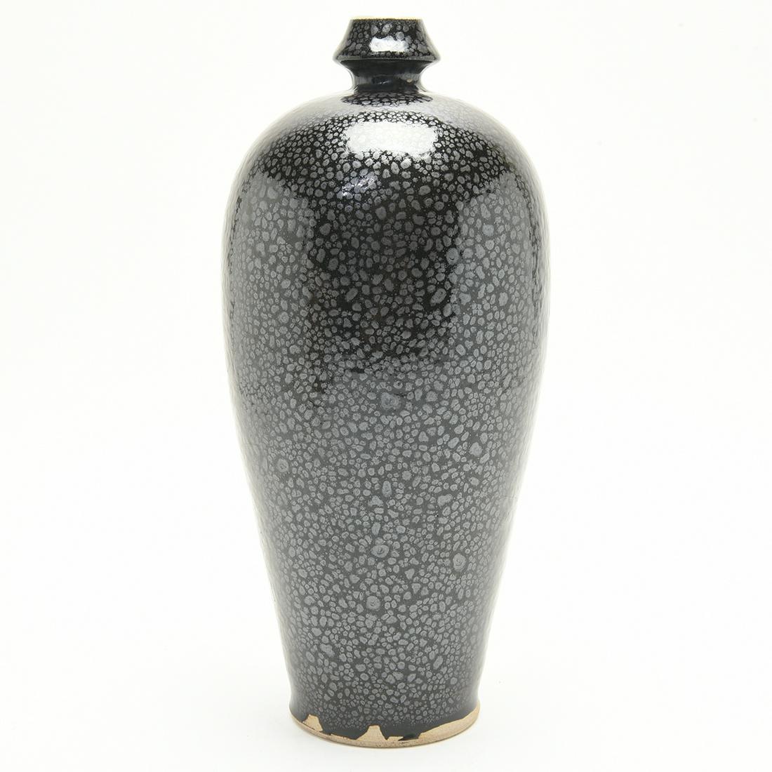 Chinese Black Glazed 'Oil Spot' Meiping Vase (1 of 1)