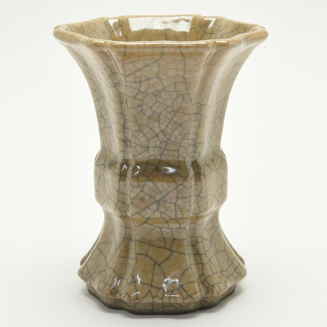 Chinese Ge-Type Lobed Gu Vase (1 of 1)