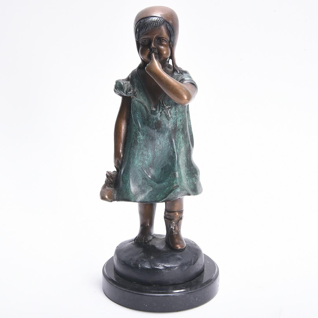 After Louis Auguste Moreau, Patinated Bronze Figure of (1 of 1)