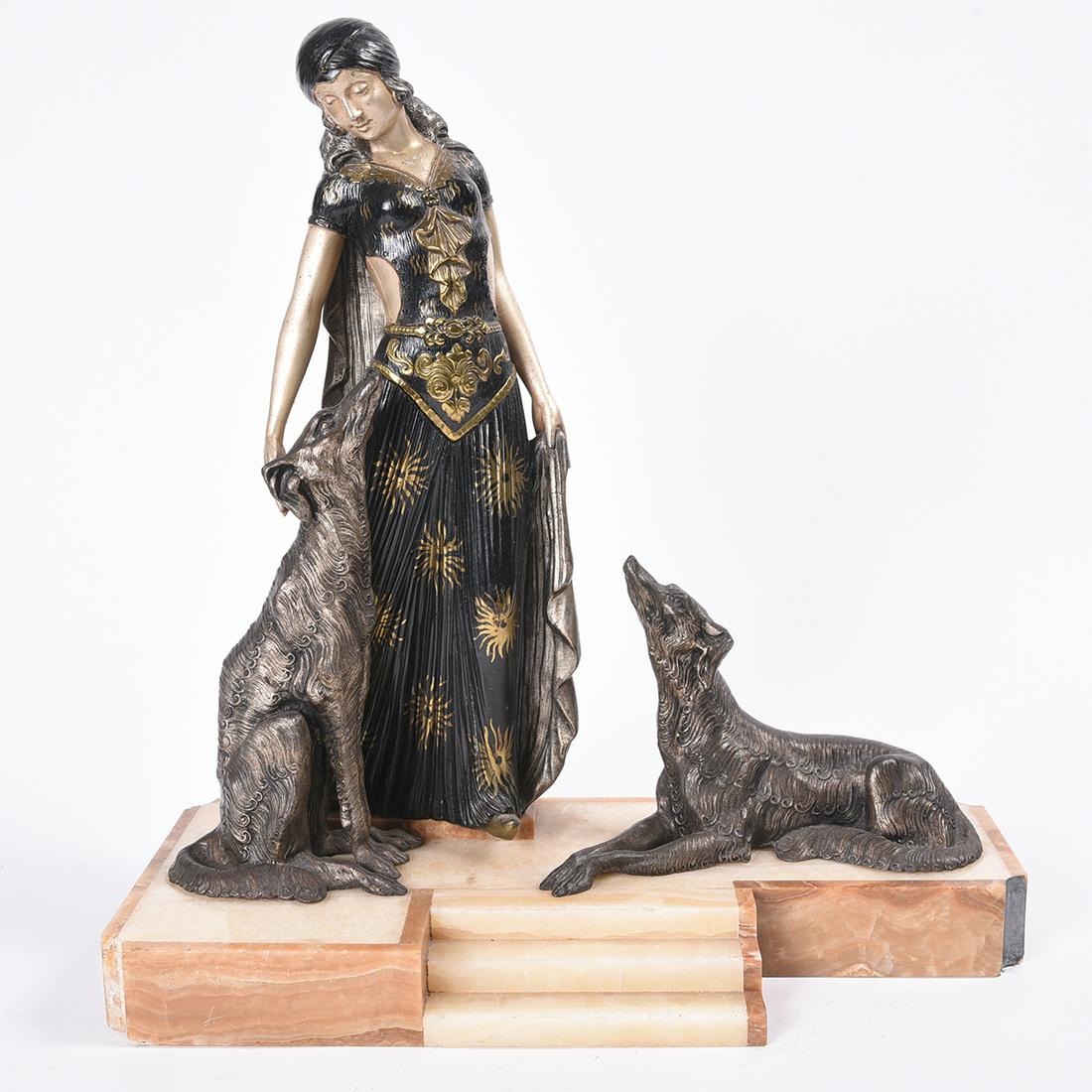 Georges Van de Voorde Dutch Art Deco Cold Painted (1 of 2)