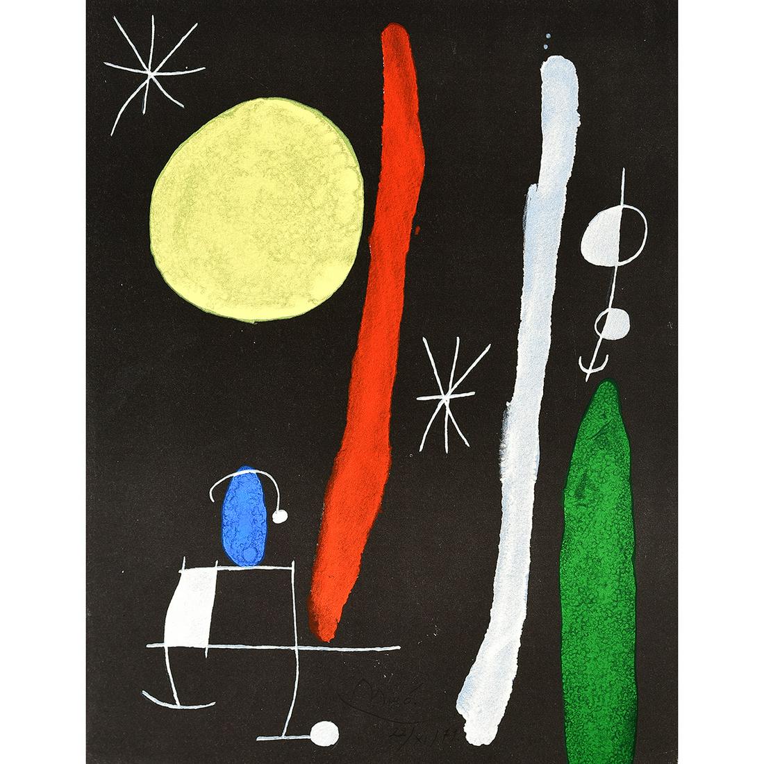 After Joan Miro partial "Derriere Le Miroir" portfolios (1 of 4)