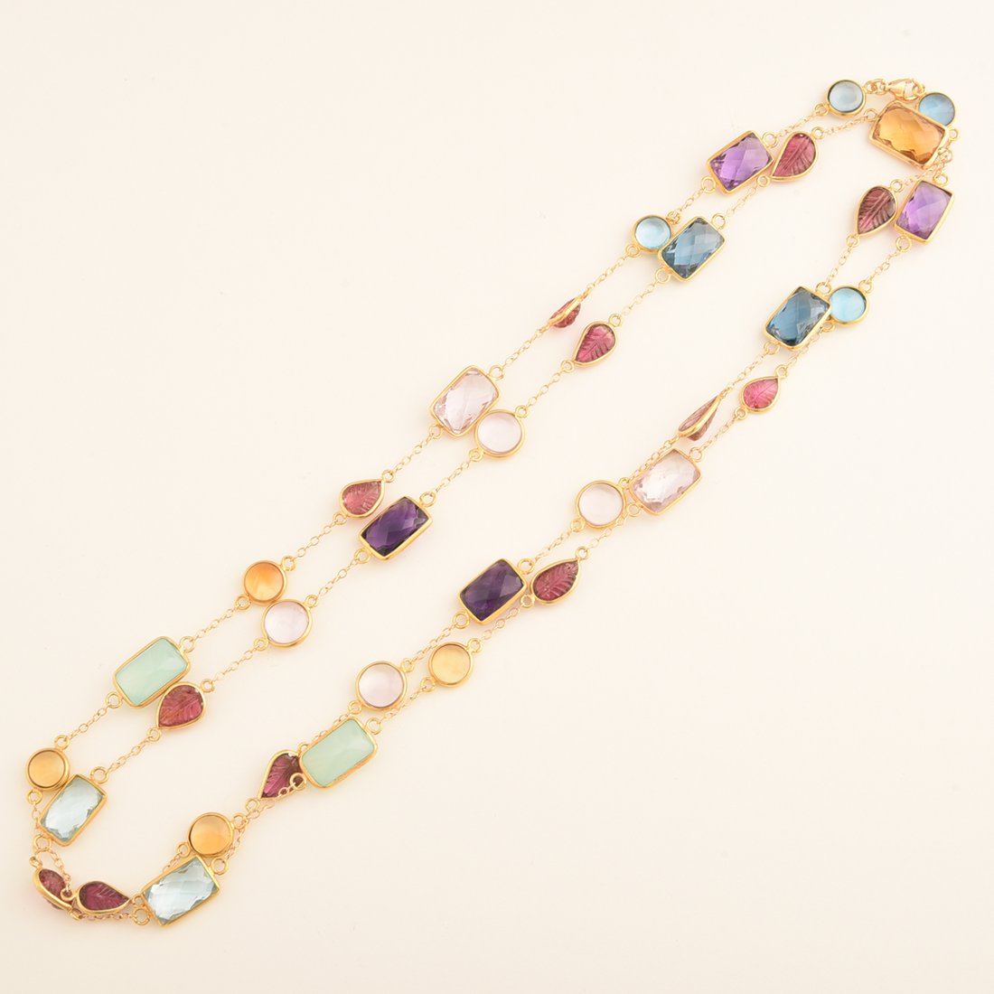 Multi-Stone, 14k Yellow Gold Necklace. (1 of 1)