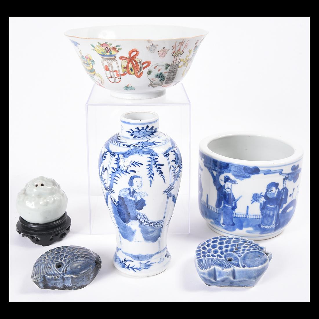 Group of Six Chinese Porcelains (1 of 5)