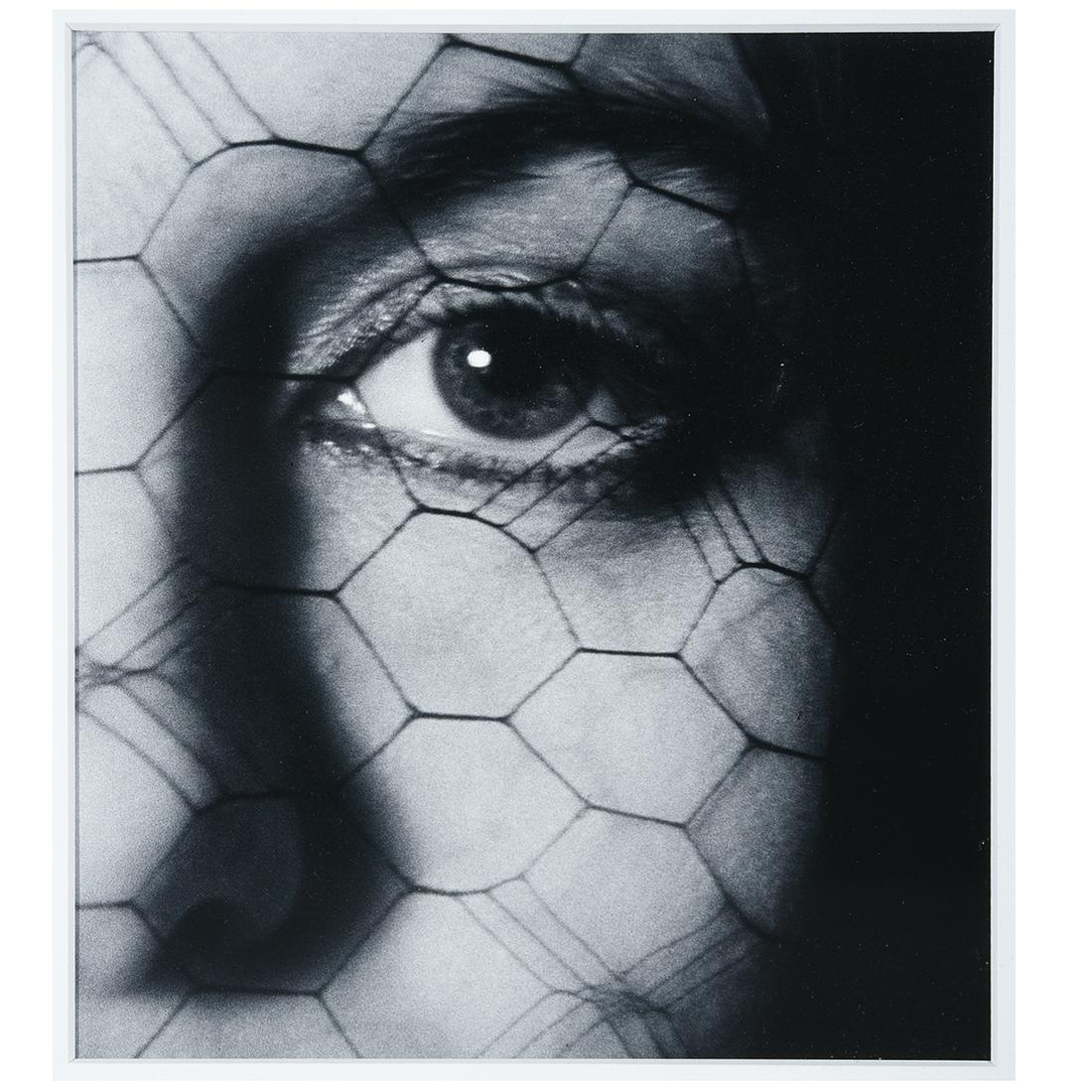 John Gutmann "Memory" silver gelatin print / printed: JOHN GUTMANN (American / German 1905-1998) "Memory" Gelatin silver print 1939 / printed later. Sight: 8 5/8 x 7 1/8 inches; Frame: 20 x 17 1/8 inches. Signed, titled and dated verso in pencil. Provena