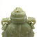 Large Chinese Carved Jade Fish Form Vase with Cover - 3