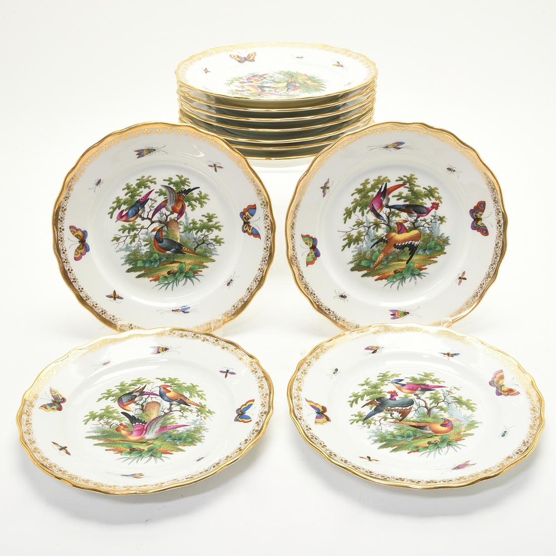 Eleven Richard Kleman Dresden Porcelain Plates Painted (1 of 2)