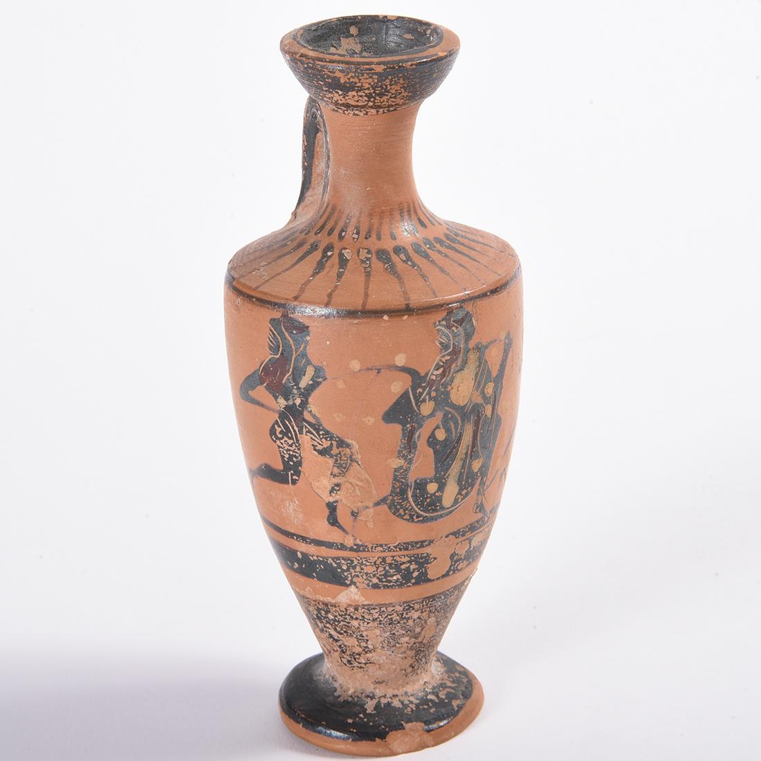 Early Greek Attic Lekythos Oil Bottle. (1 of 2)