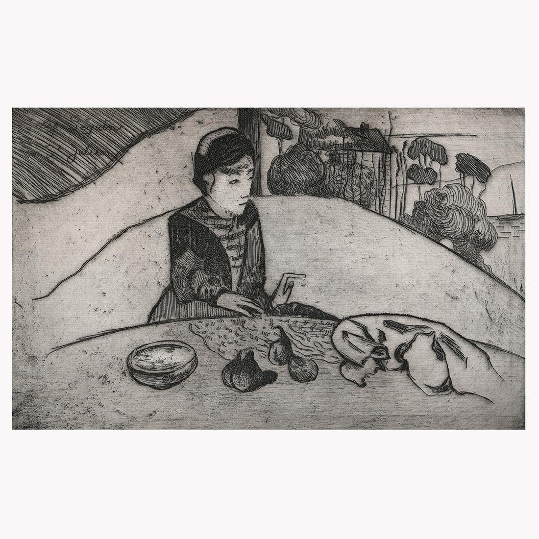 Paul Gauguin "La Femme Aux Figures" etching (1 of 3)