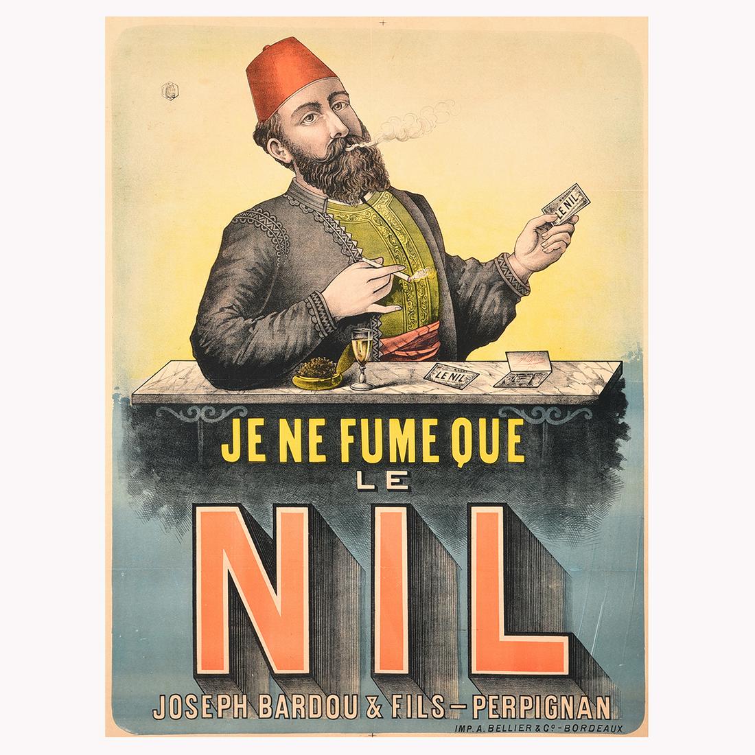 French School "Je ne fume que le Nil" litho poster (1 of 3)