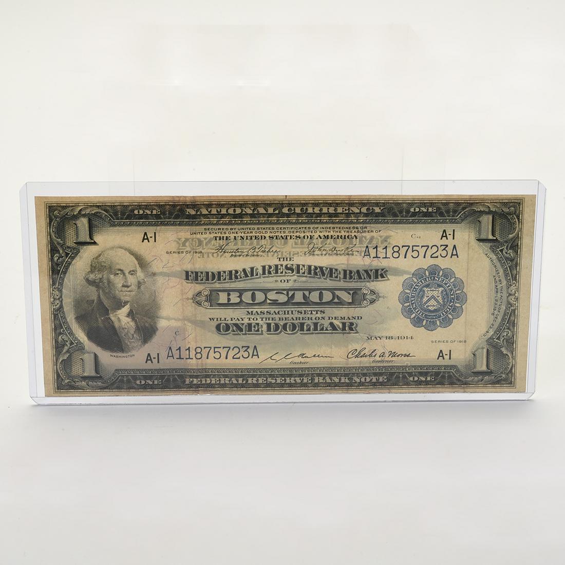 US 1914 National Currency $1.00 Federal Reserve Bank (1 of 2)