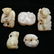 Five Chinese Russet Jade Carvings.