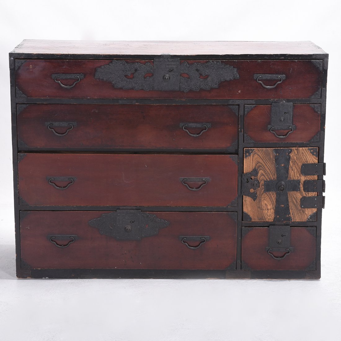 Japanese Pine Tansu with Five Drawers (1 of 1)