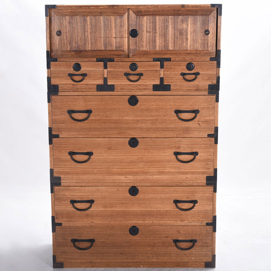 Japanese Pine Tansu with Seven Drawers (1 of 1)