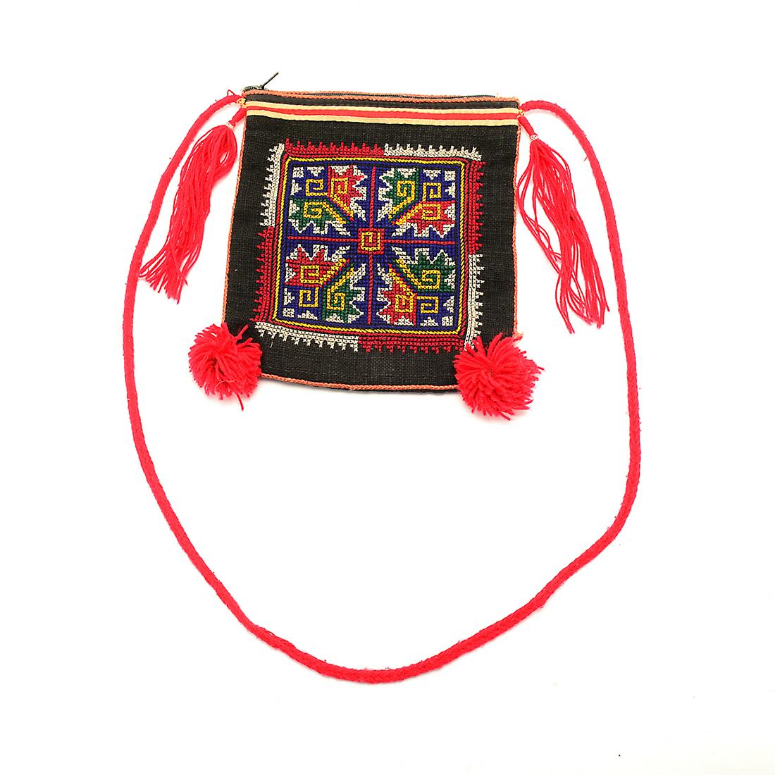 Yao Mien Thai Hand Embroidered Textile Shoulder Bag. (1 of 7)