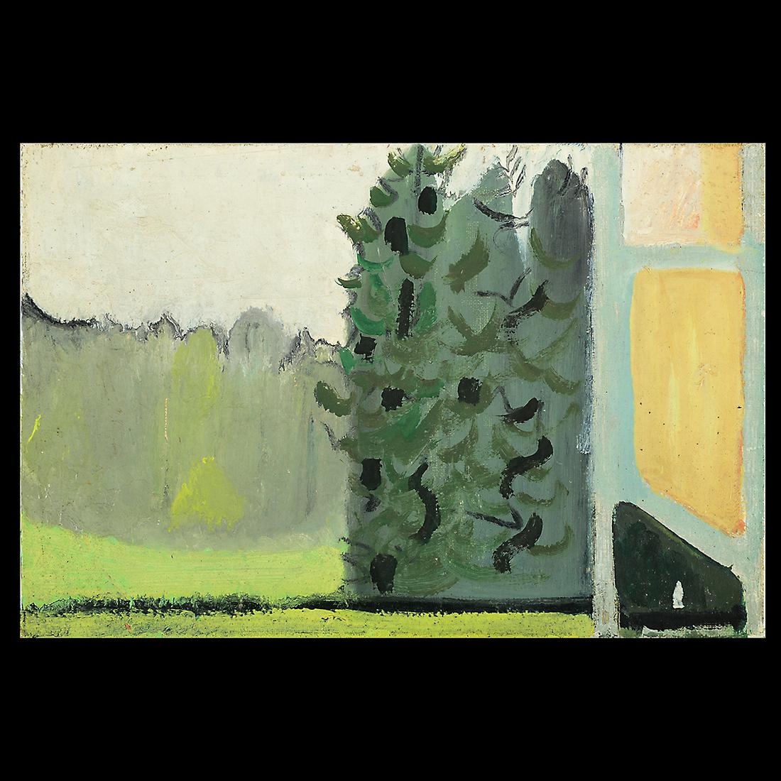 Dora Maar "Untitled Outdoor Scene" oil on canvas (1 of 3)