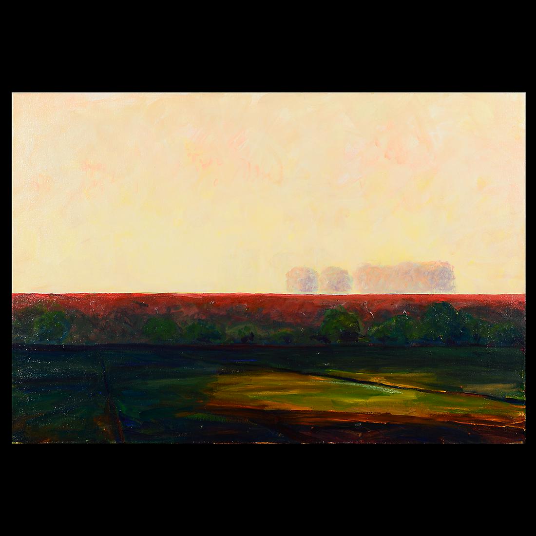 Mel Smothers "Fieldwork #17" oil on canvas (1 of 3)