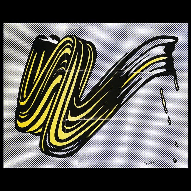 Roy Lichtenstein "Brushstroke" lithograph exhibition (1 of 4)
