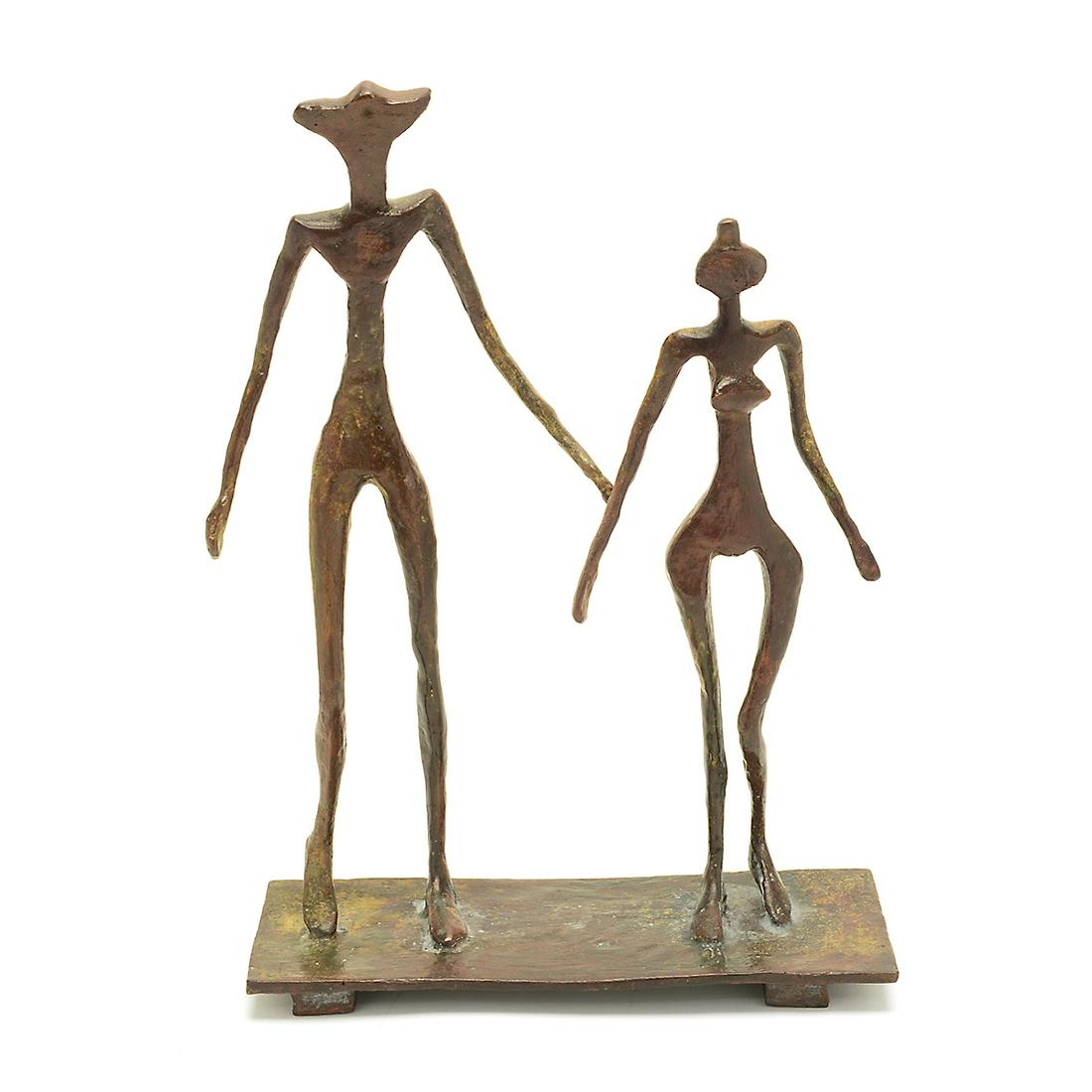 Manner of Diego Giacometti "Le Couple" bronze (1 of 3)