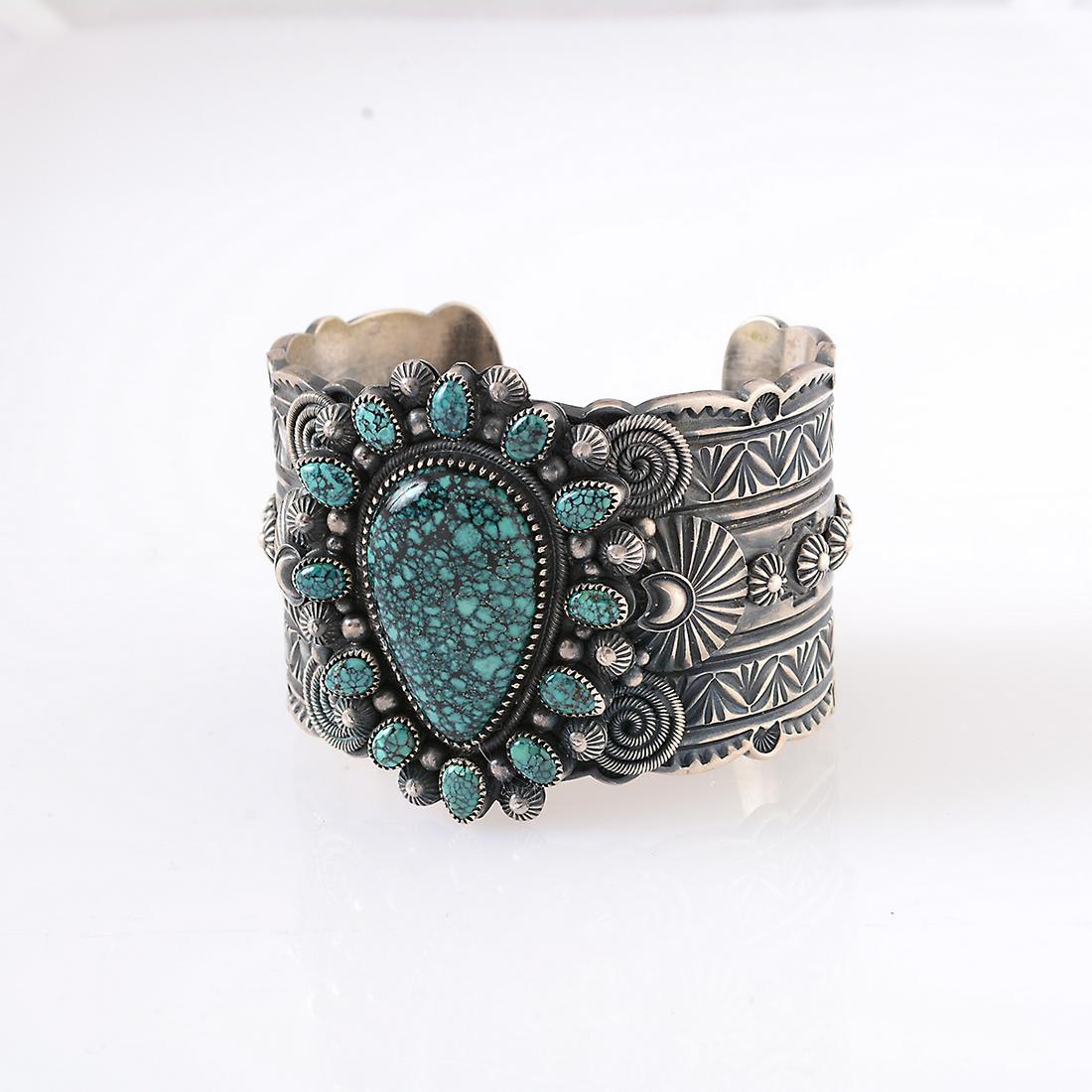 Native American Delbert Gordon Turquoise, Silver (1 of 2)