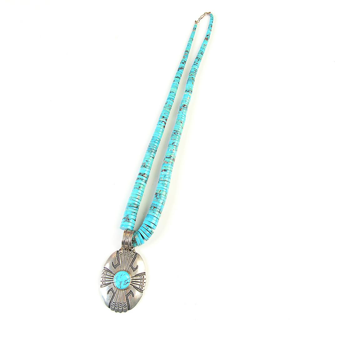 Native American Thomas Singer Turquoise, Silver (1 of 3)
