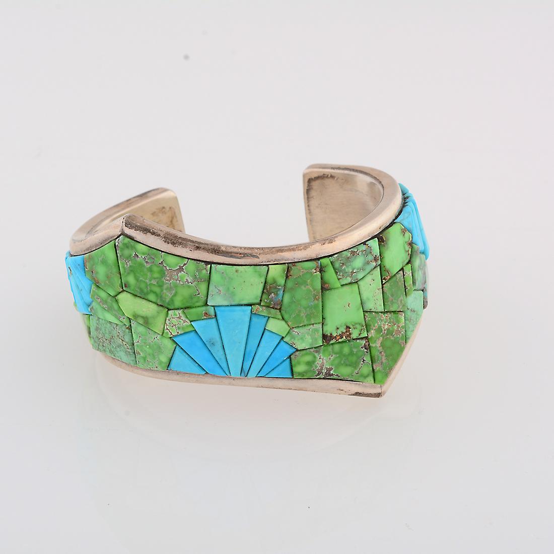 Native American Michael Garcia Na Na Ping Turquoise, (1 of 3)