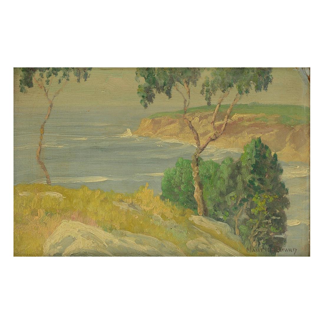 Maurice Braun "Coastal" oil on board (1 of 6)