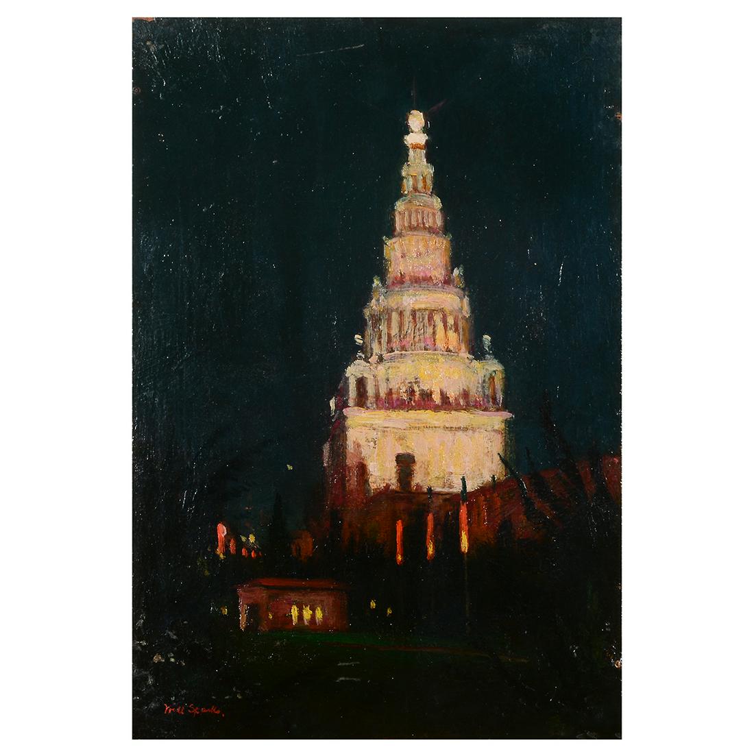 Will Sparks "The Tower of Jewels" oil on panel (1 of 4)