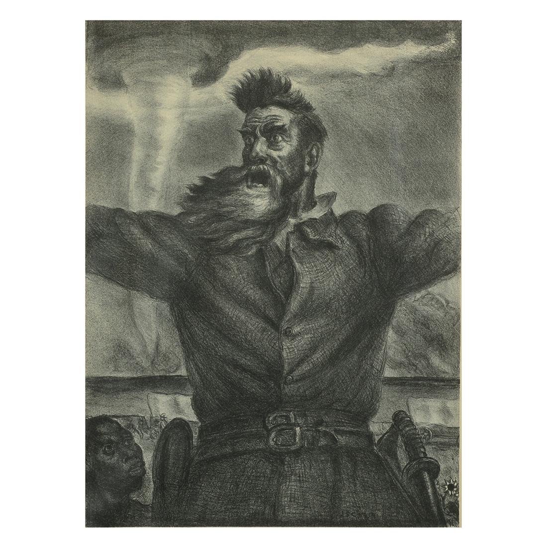 John Stuart Curry "John Brown 1939" lithograph (1 of 8)