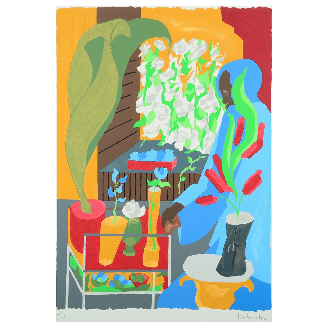 Jacob Lawrence "Supermarket Flora, 1996" serigraph (1 of 5)