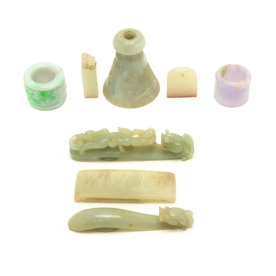 Collection of Eight Jade Carvings. (1 of 8)