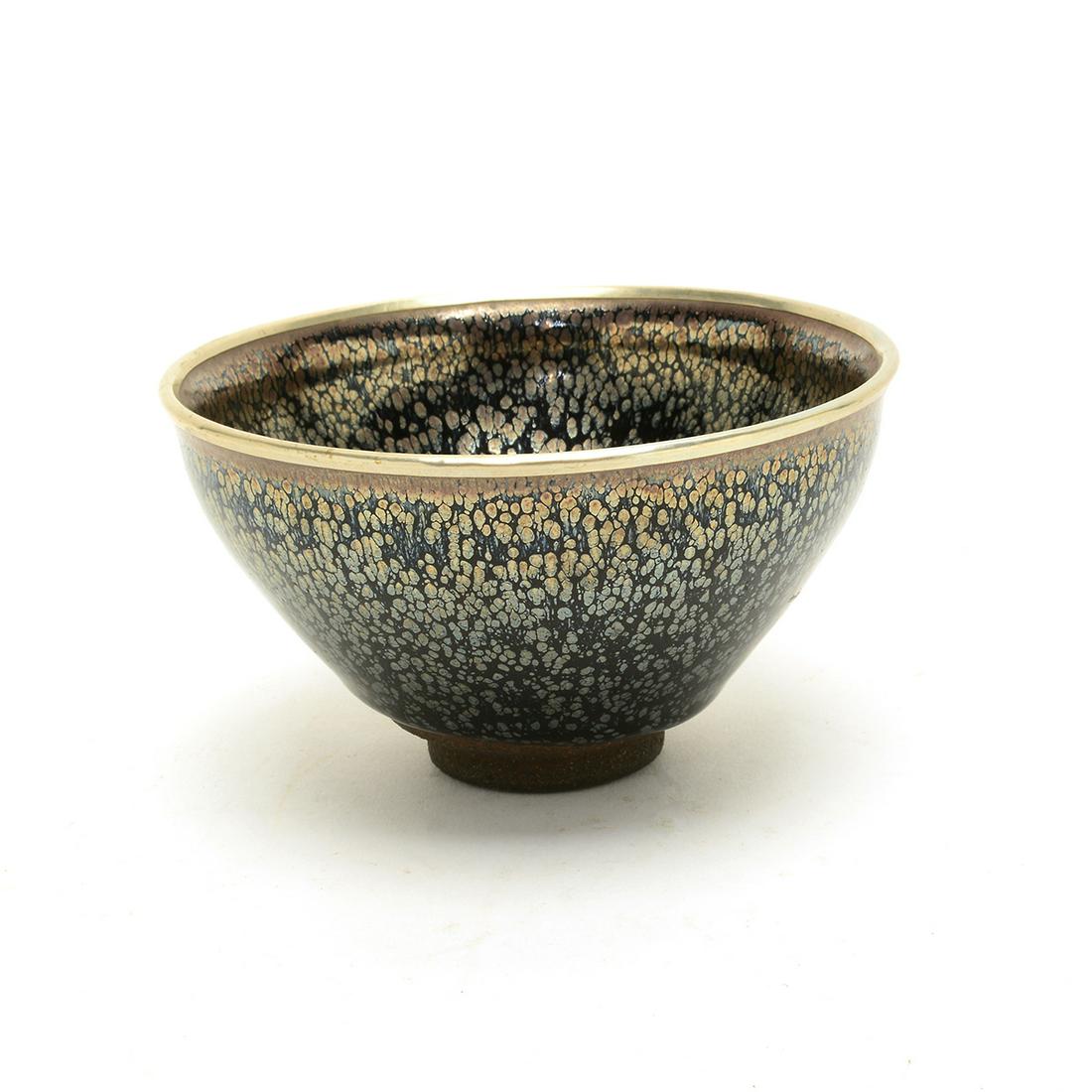 Chinese Jian Ware Oil-Spotted Bowl. (1 of 6)