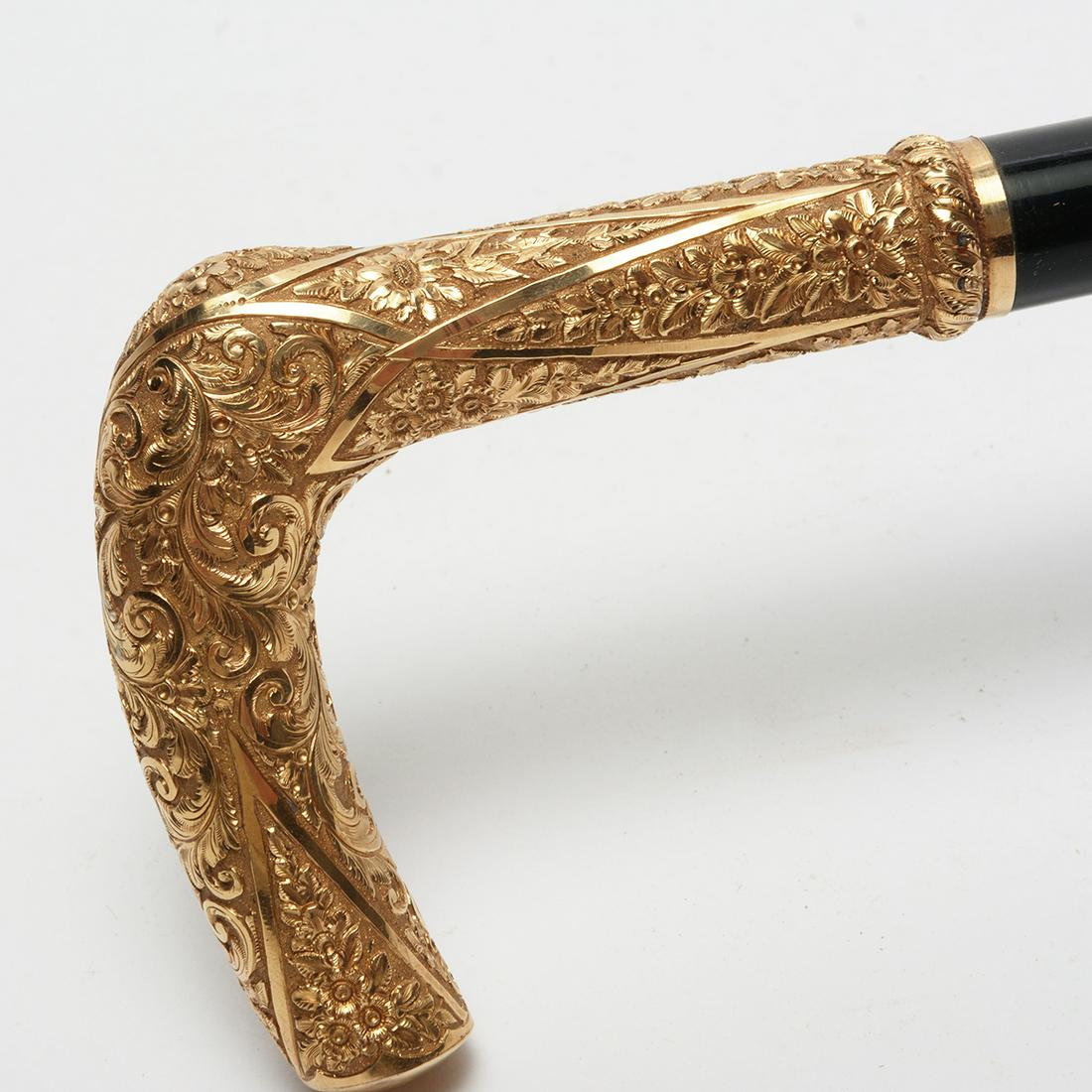 Two Gold-Handle Canes Belonging to California Governor (1 of 2)