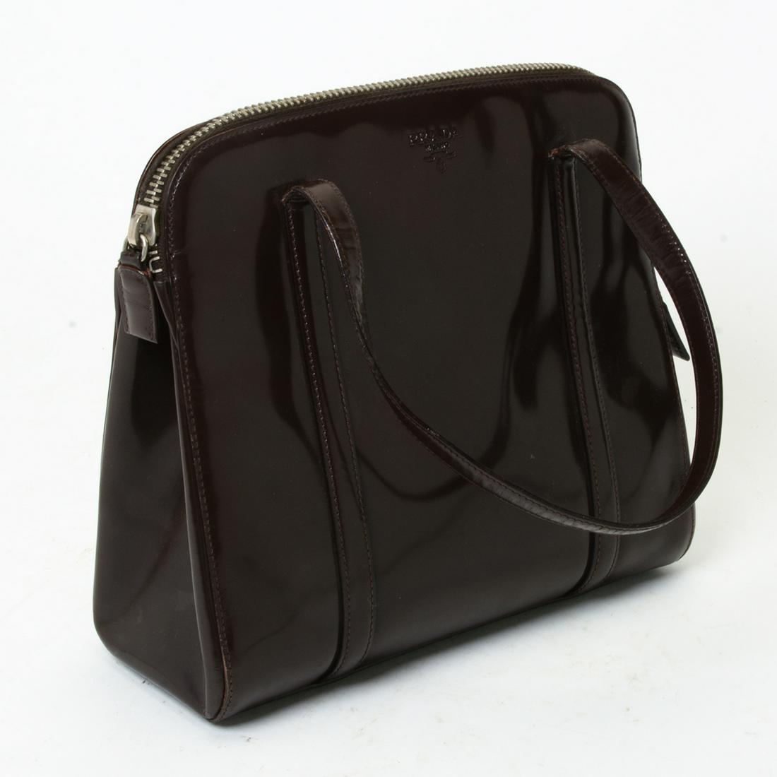 Prada Laminated Leather Bag. (1 of 2)