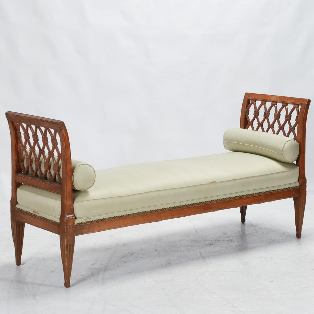 French Louis XVI Provincial Fruitwood Lit a Repose with (1 of 2)