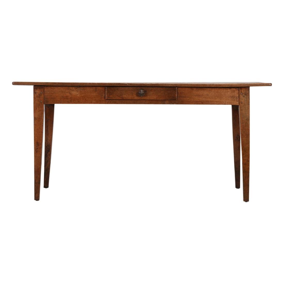 French Provincial Oak Writing Table. (1 of 2)