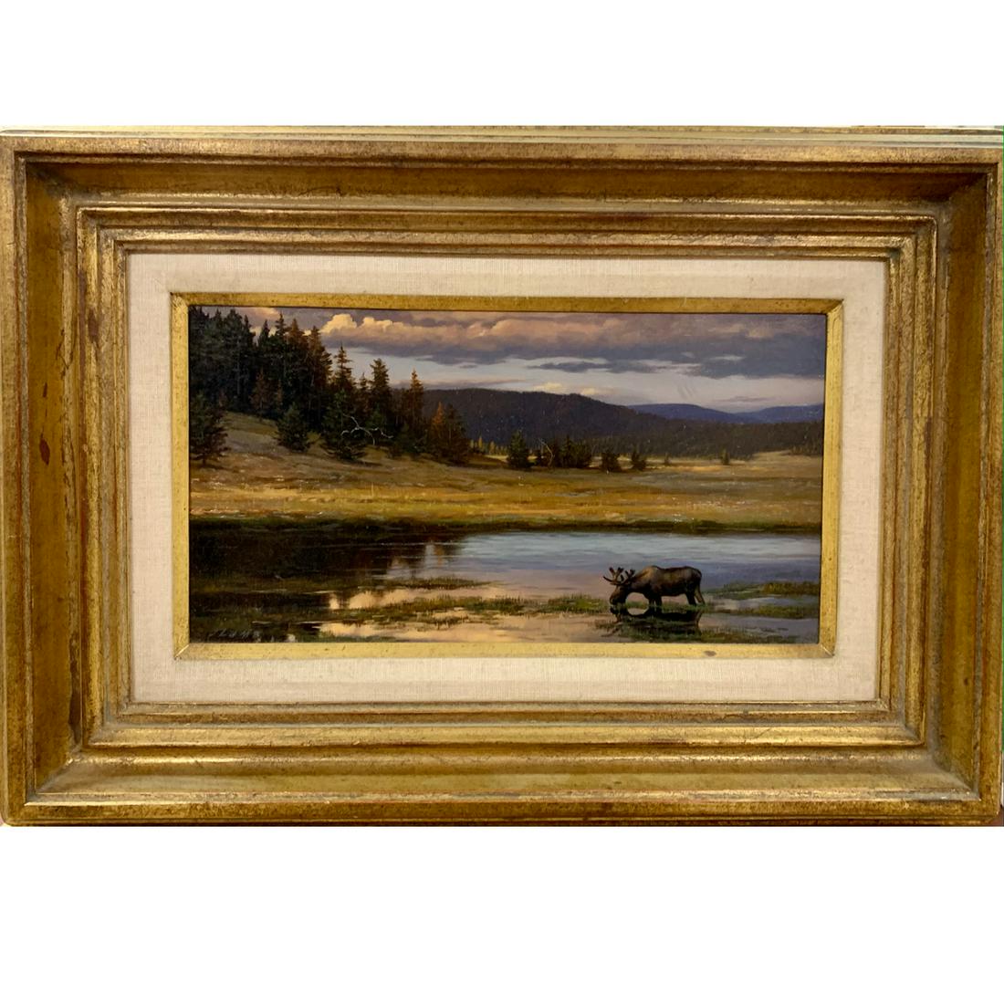 Jim Lamb "Evening Solitude" oil on panel (1 of 5)