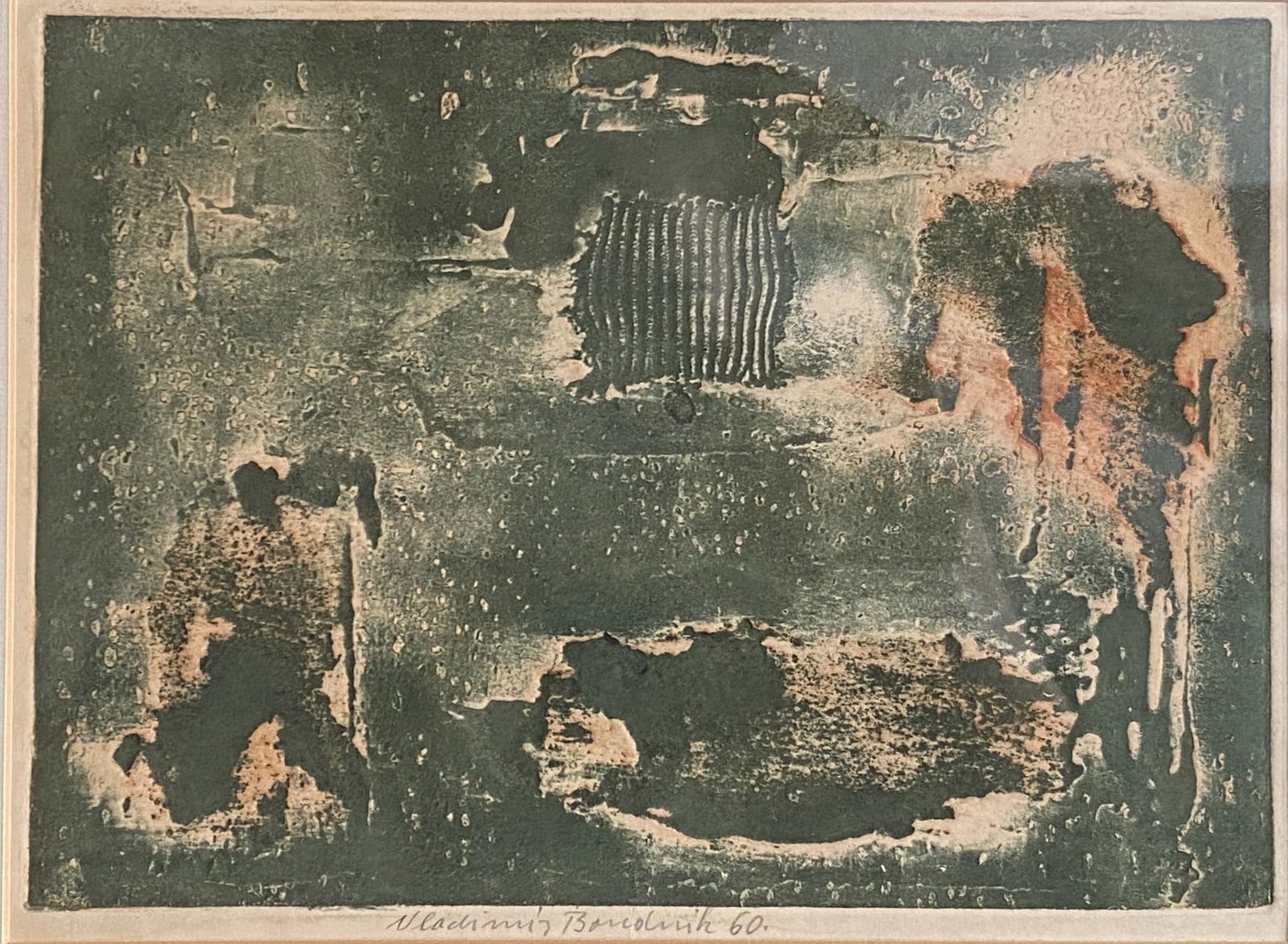 Vladmir Boudnik "Untitled, 1960" structural graphic (1 of 3)