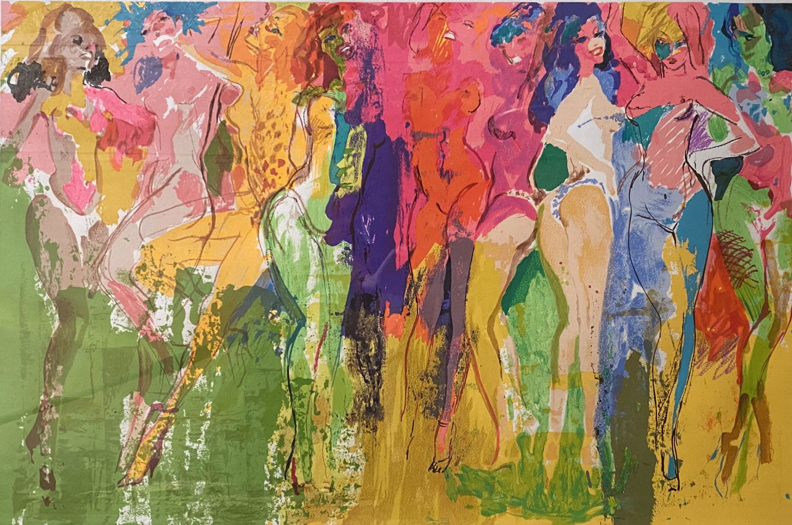 Leroy Neiman "Panteras" lithograph (1 of 4)