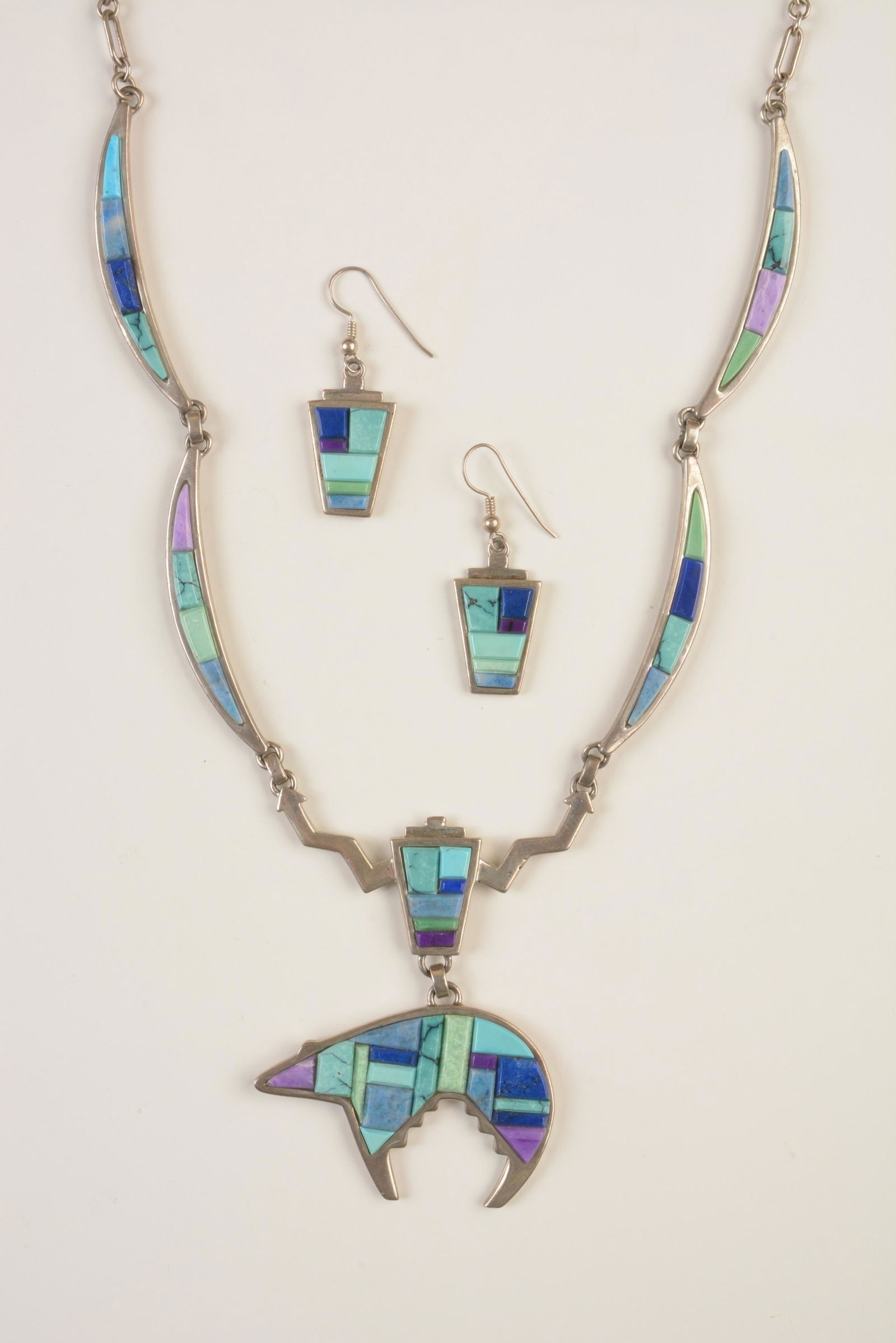 Native American Calvin Begay Multi-Stone, Sterling (1 of 2)