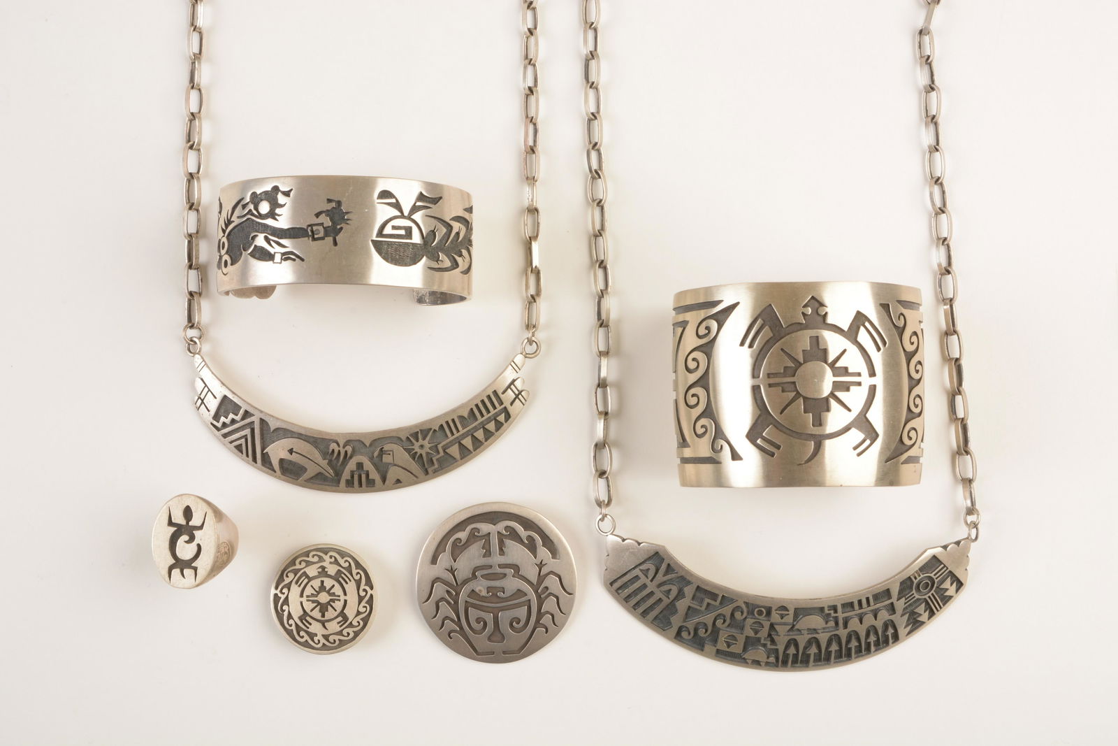 Collection of Native American Hopi Silver Jewelry (1 of 4)
