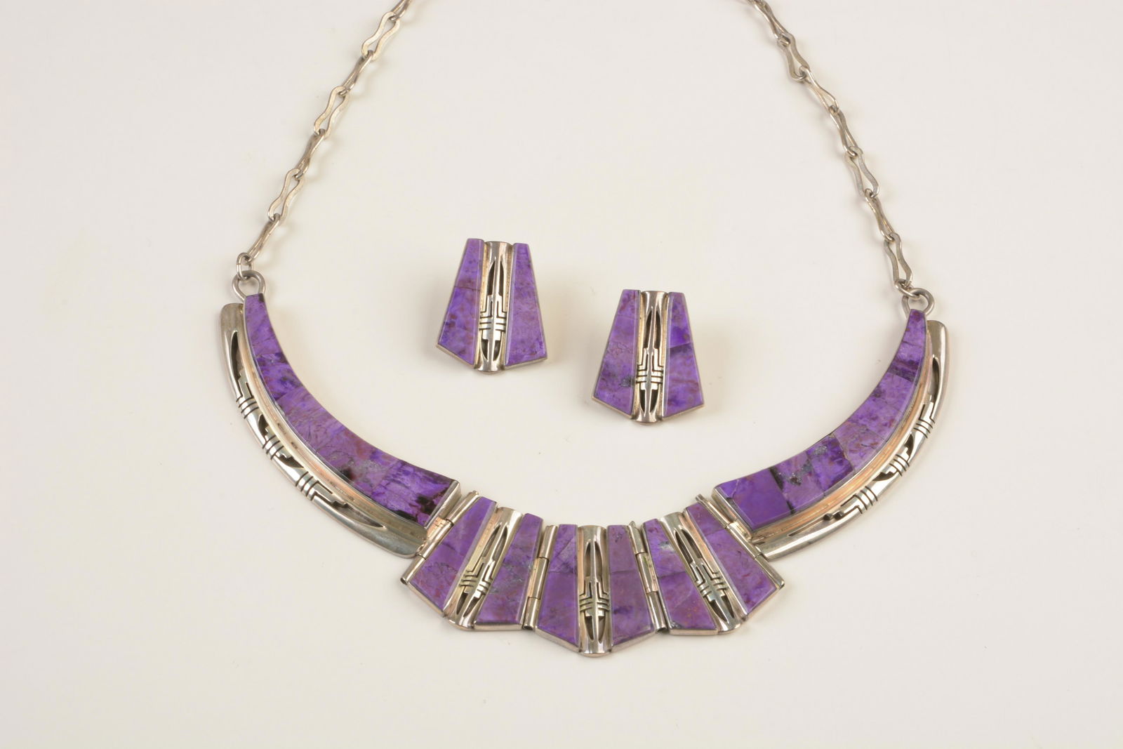 Native American Jerry J. Nelson Sugilite, Sterling (1 of 2)