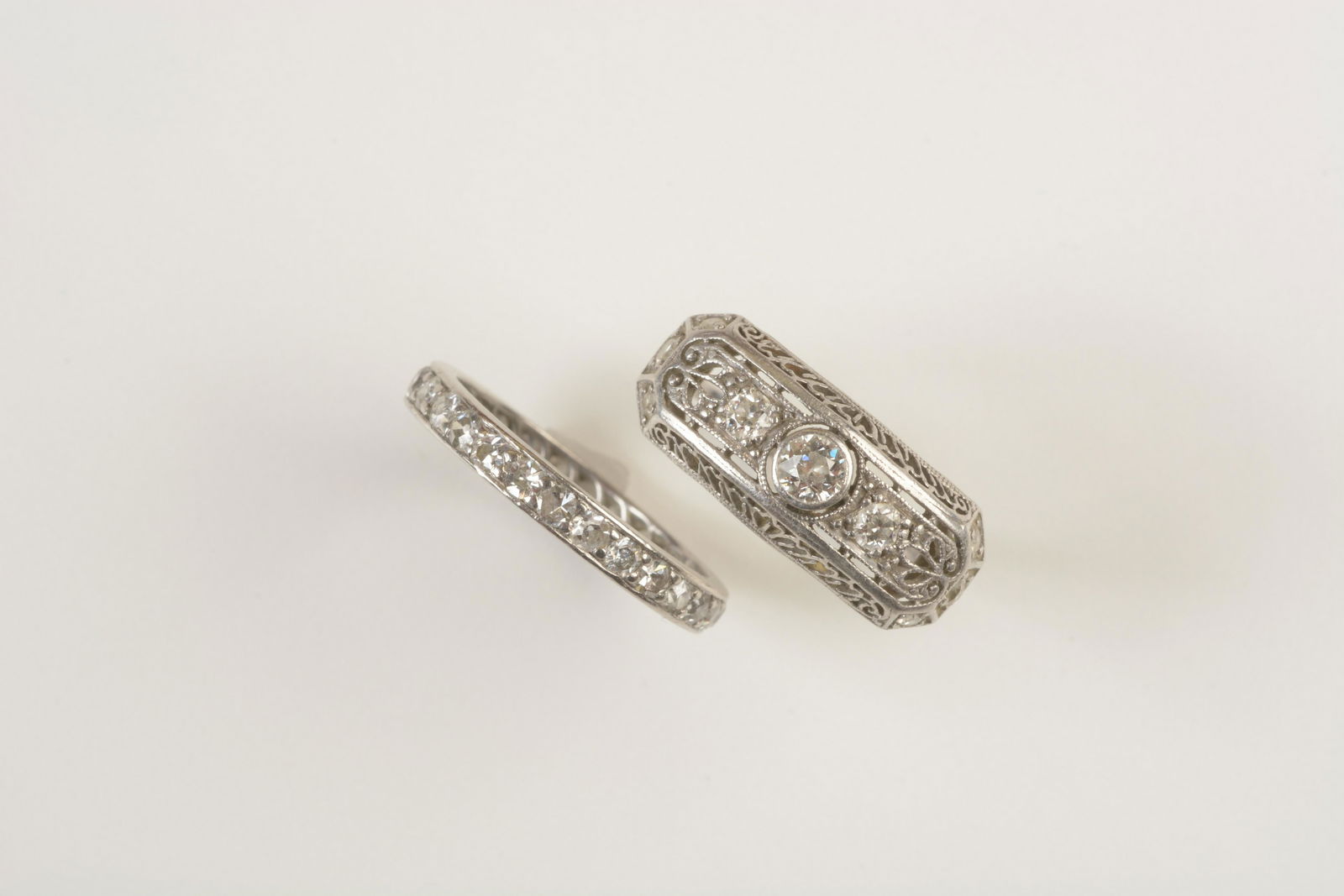 Edward Chiu Diamond Jade Eternity Band Size 6