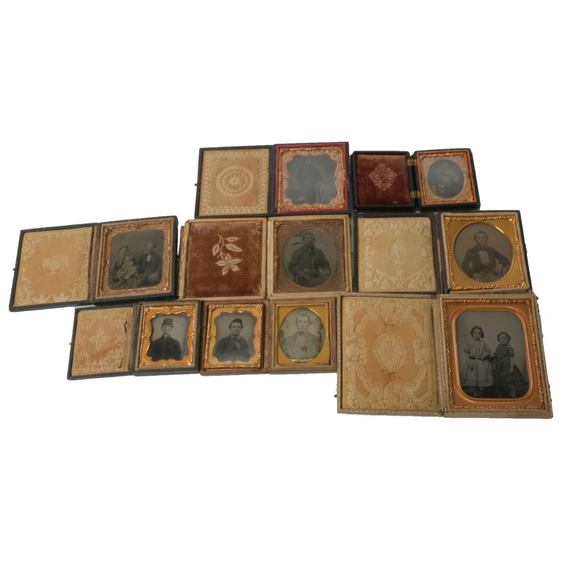 Collection of Civil War Era Ambrotypes and Tintypes. (1 of 4)