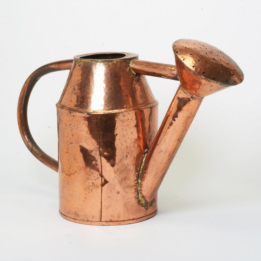Antique French Hammered Copper Watering Can. (1 of 5)
