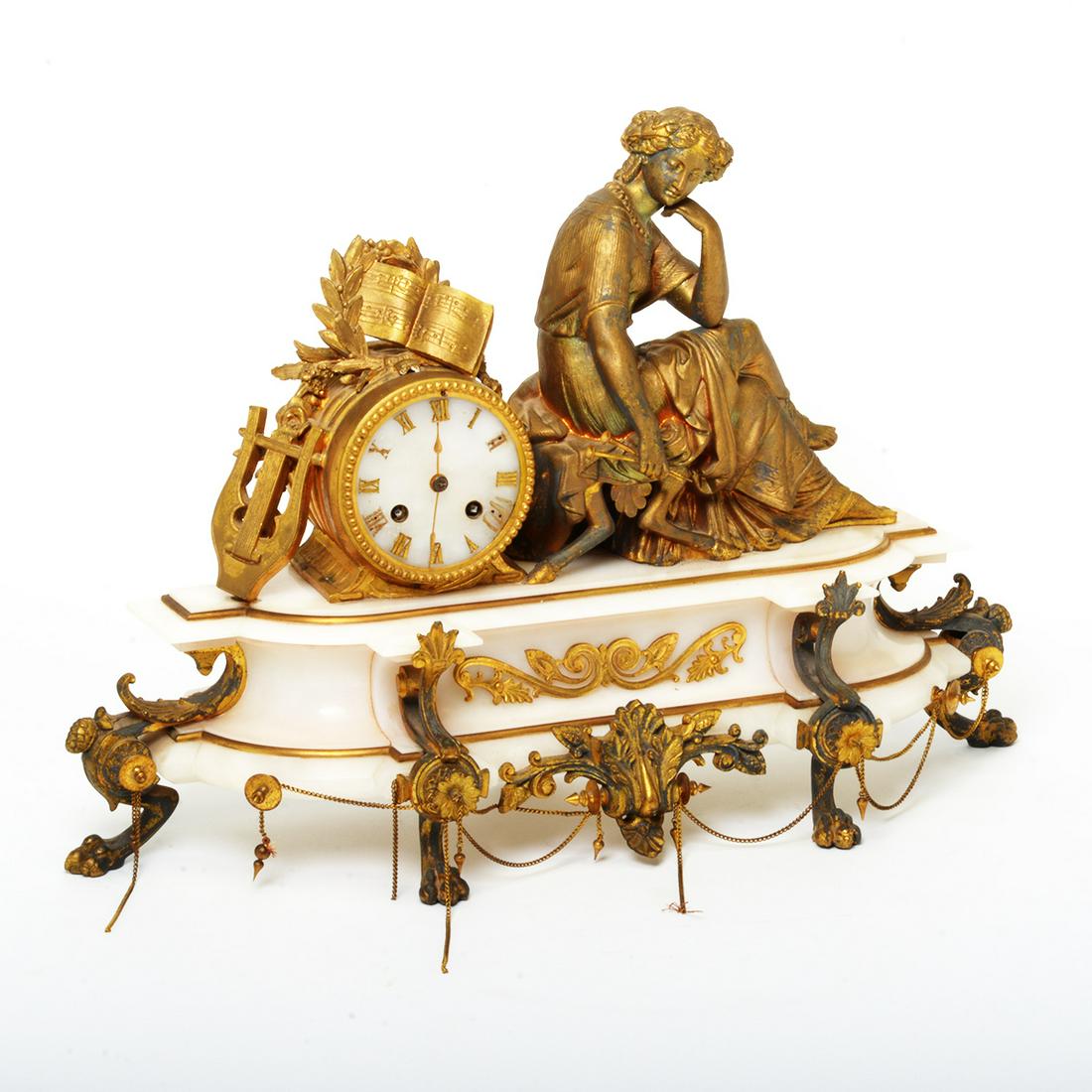 French Samuel Marti Neoclassical Alabaster Figural (1 of 7)